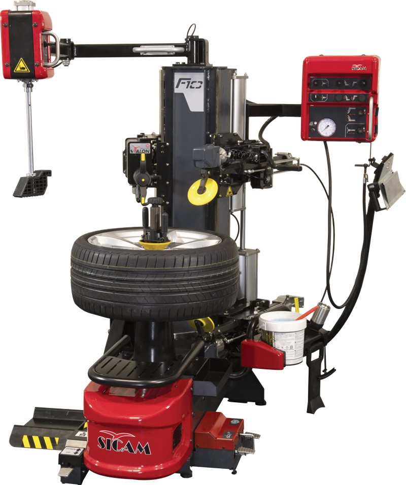 SICAM F10 Reifenmontiermaschine mit hebellosem Montagekopf S-TALON